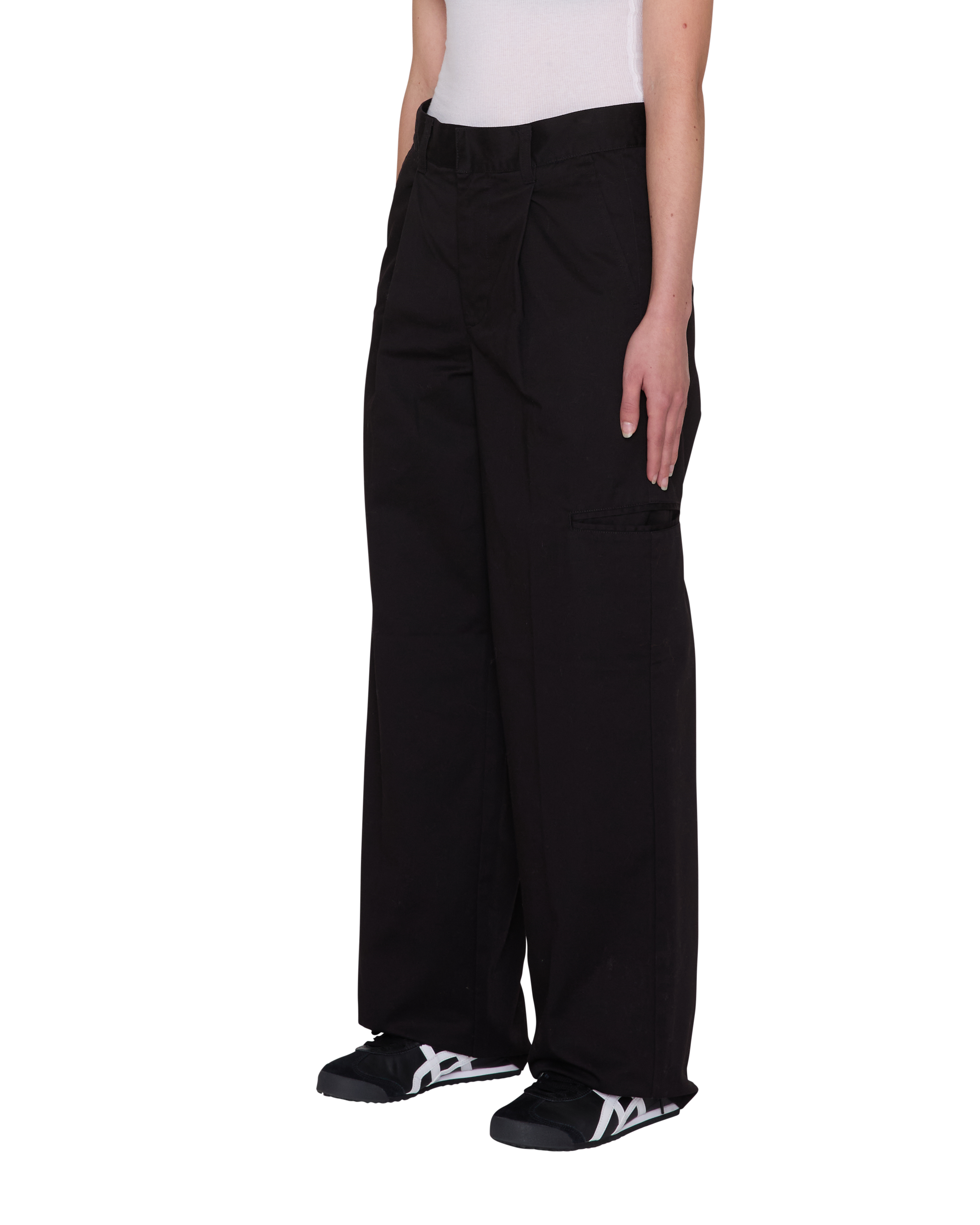 Obey Arden Pant Black Damen Baggy Fit Stoffhose Workwear schwarz